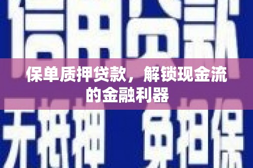 磁县保单质押贷款，解锁现金流的金融利器