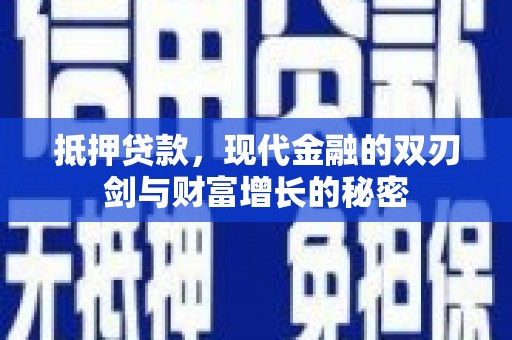 阜阳抵押贷款，现代金融的双刃剑与财富增长的秘密
