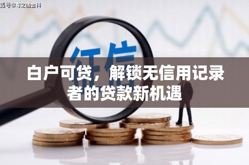 成县白户可贷，解锁无信用记录者的贷款新机遇