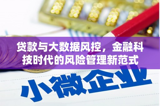 江海贷款与大数据风控，金融科技时代的风险管理新范式