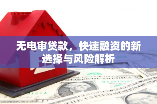 石台无电审贷款，快速融资的新选择与风险解析