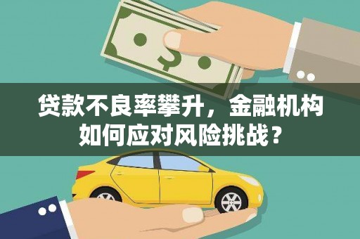 和顺贷款不良率攀升，金融机构如何应对风险挑战？
