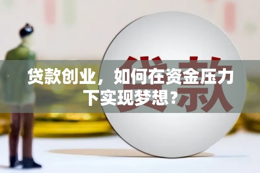 宁南贷款创业，如何在资金压力下实现梦想？